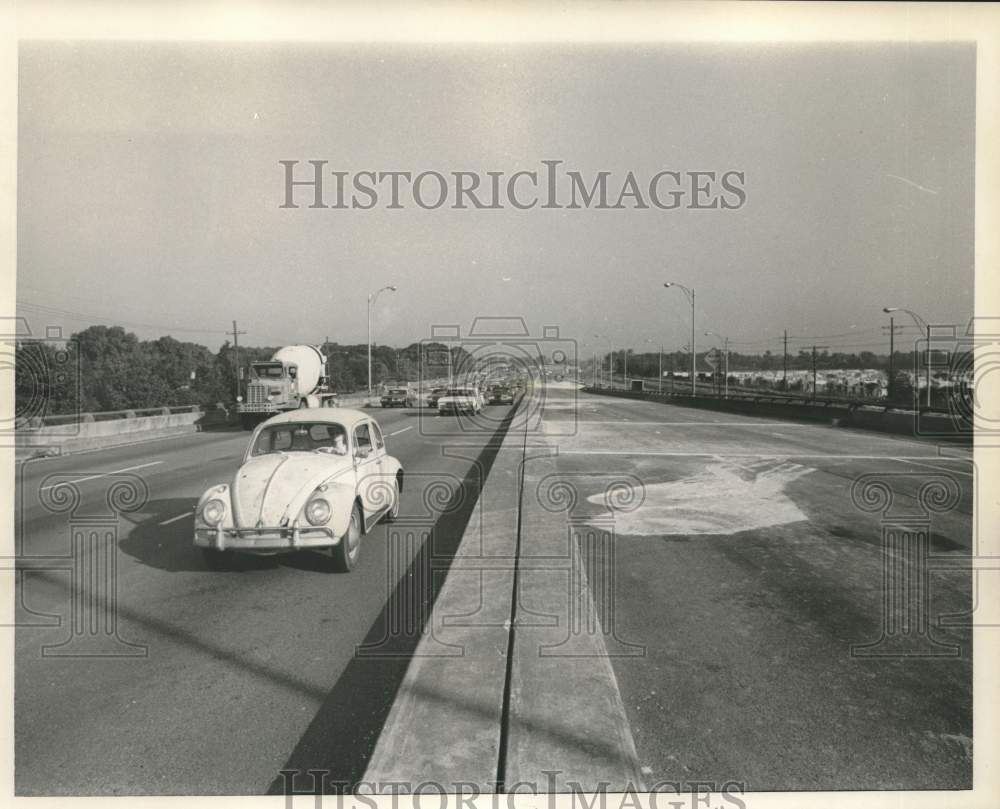 1971 Press Photo Pontchartrain Expressway cars in transit - not04976- Historic Images