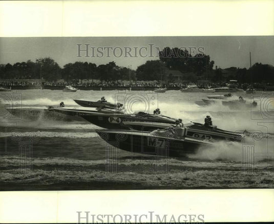 1980 Press Photo Start Of Performance Class Race, Halter 200, Lake Pontchartrain