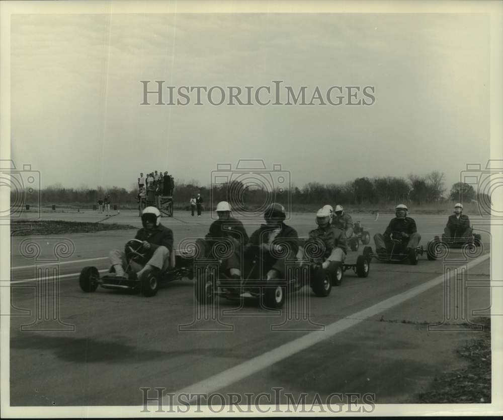 1960 Press Photo Go Kart racers in action - not06238- Historic Images