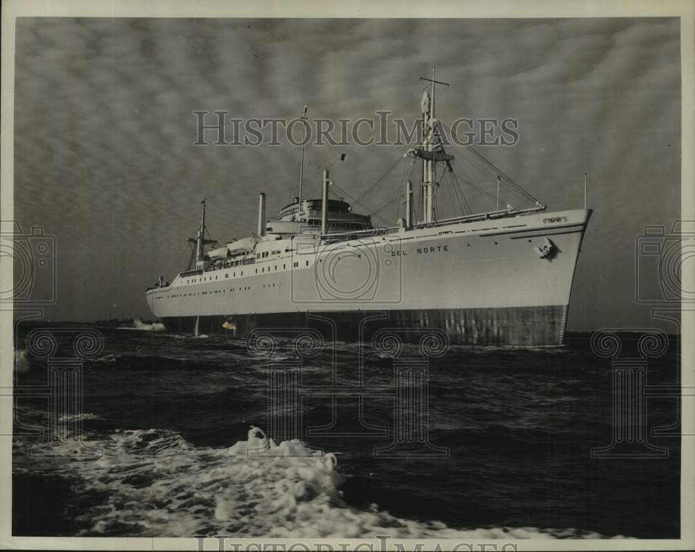 1947 Press Photo SS Del Norte, Passenger Liner, First Of Three Sister Ships- Historic Images