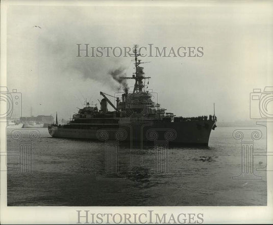 1960 Press Photo Jeanne D'Arc- French Naval Cruiser - not06965