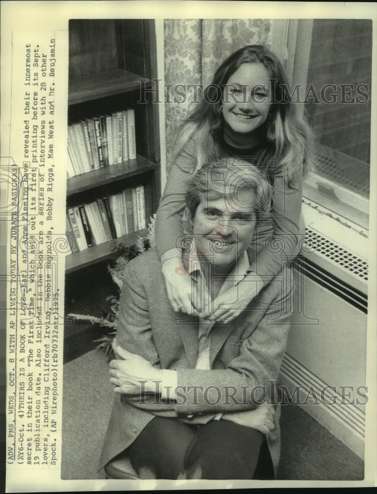 1975 Press Photo Karl and Anne Fleming, author of &quot;The First Time.&quot; - now00622