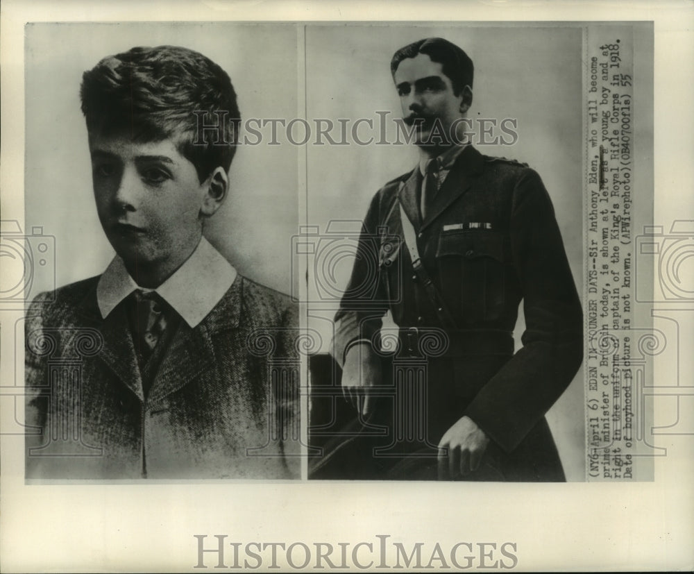 Press Photo Younger years photos of Eden, who will become Prime Minister today