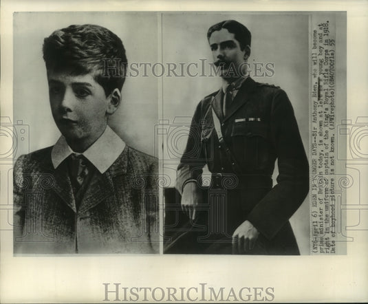 Press Photo Younger years photos of Eden, who will become Prime Minister today