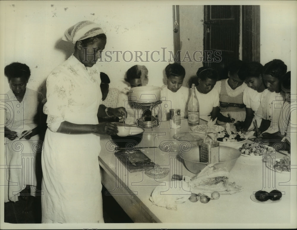 1961 Press Photo Ethiopian classroom at Dejasmatch Wonderad School, Addis-Ababa