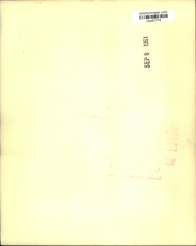 1961 Press Photo Harvey Firestone & daughter Elizabeth on Queen Elizabeth