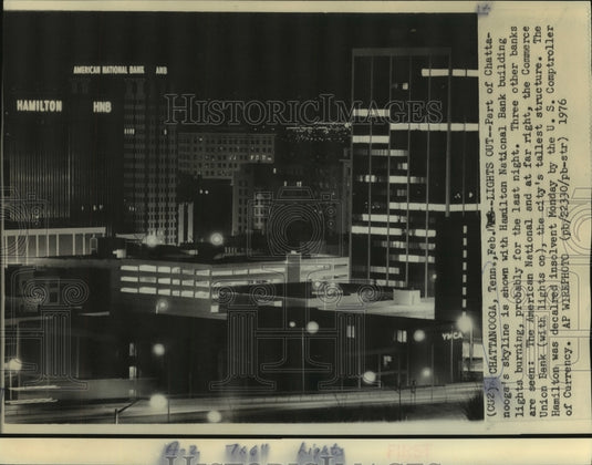 1976 Press Photo The Banks of Chattanooga, Tennessee - now02358