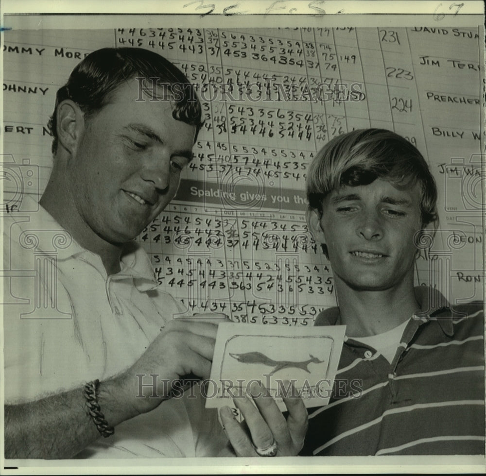 1970 Press Photo Tourney Champs-Richard Ellis and Terry Peddy - now02541