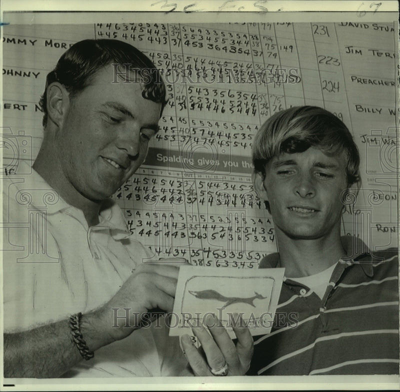 Load image into Gallery viewer, 1970 Press Photo Tourney Champs-Richard Ellis and Terry Peddy - now02541
