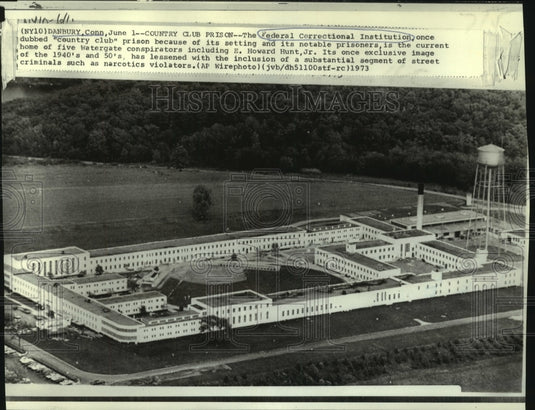 1973 Press Photo Federal Correctional Institution once dubbed "country club"