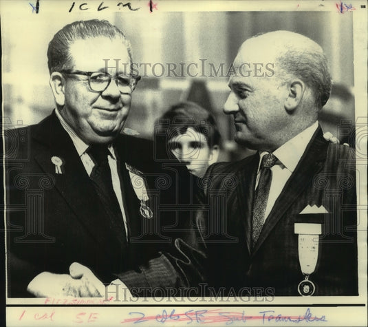 Press Photo Frank Fitzsimmons & Thomas Flynn at Teamsters Convention