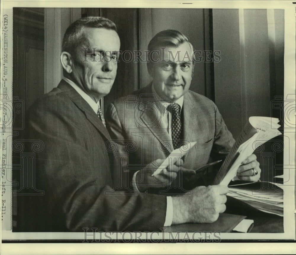1970 Press Photo Paul Findley and another - now02740