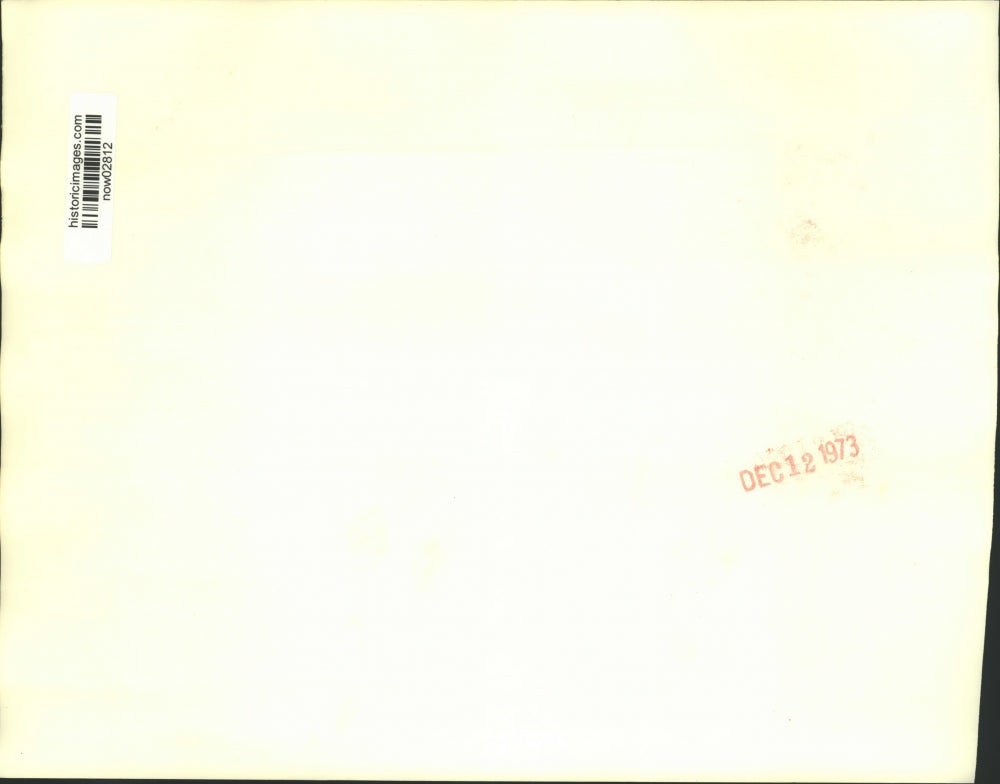 1973 Press Photo Partial lunar eclipse shown in Los Angeles, California