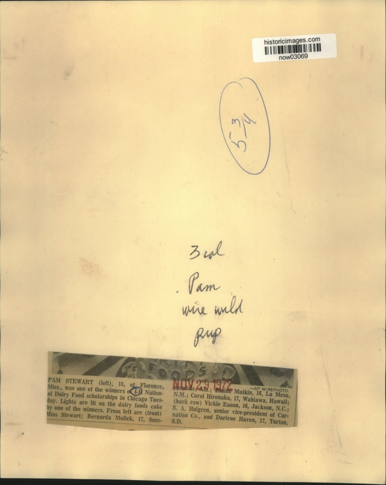 1972 Press Photo Dairy Foods cake for 4-H winners in Chicago - now03069