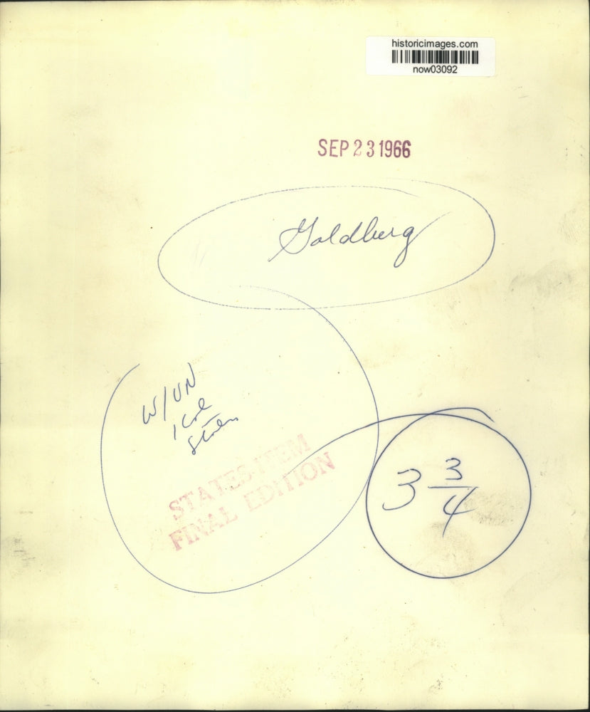 1966 Press Photo Arthur Goldberg - now03092