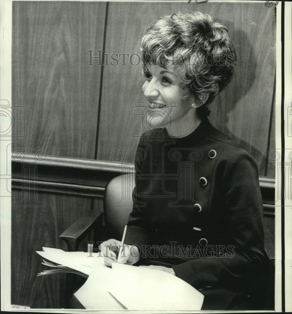 1971 Press Photo Mrs. Wayne Fullam, National League-Families of Prisoners of War