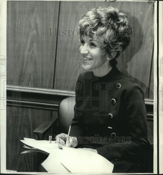 1971 Press Photo Mrs. Wayne Fullam, National League-Families of Prisoners of War