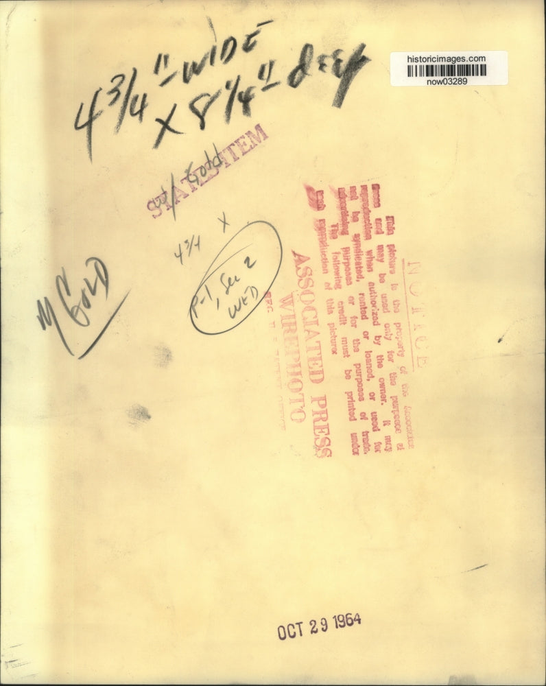 1964 Press Photo Vic Gold, Assistant Press Secretary in Goldwater campaign