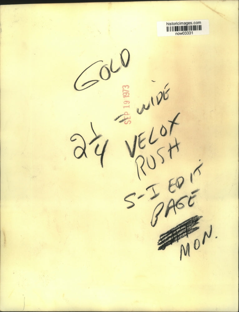 1973 Press Photo Senator Barry Goldwater holds impromptu news conference in NY