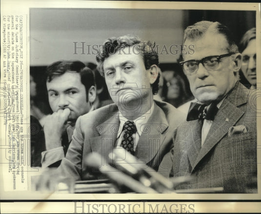 1974 Press Photo Sam Garrison & others at Judiciary impeachment inquiry