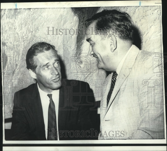 1969 Press Photo John Foster & Clement Zablocki at House Foreign Affairs hearing