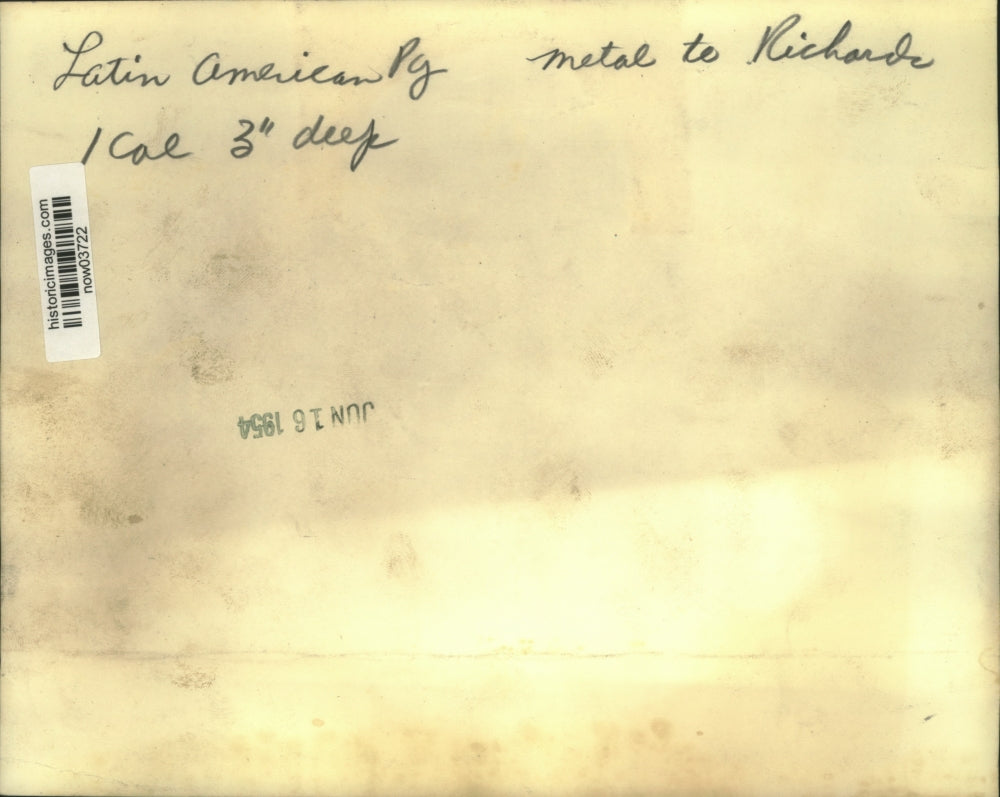 1954 Press Photo President of Costa Rica, Jose Figueres - now03722