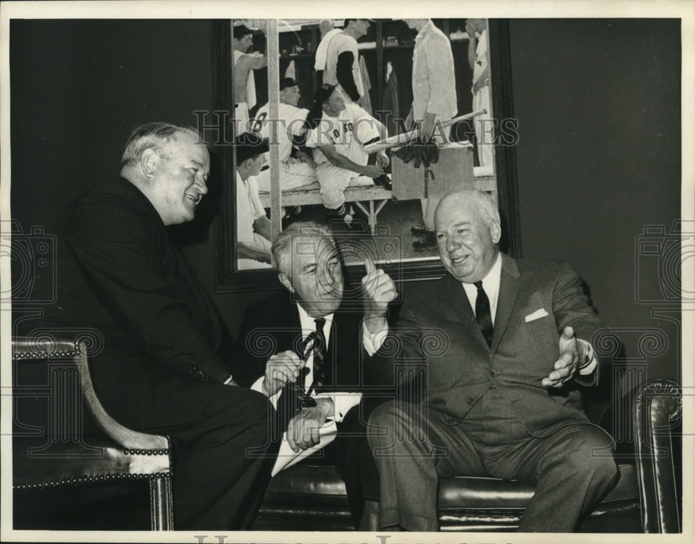 Press Photo Baseball-Joe Cronin, Ford Frick &amp; Warren Giles - now03818