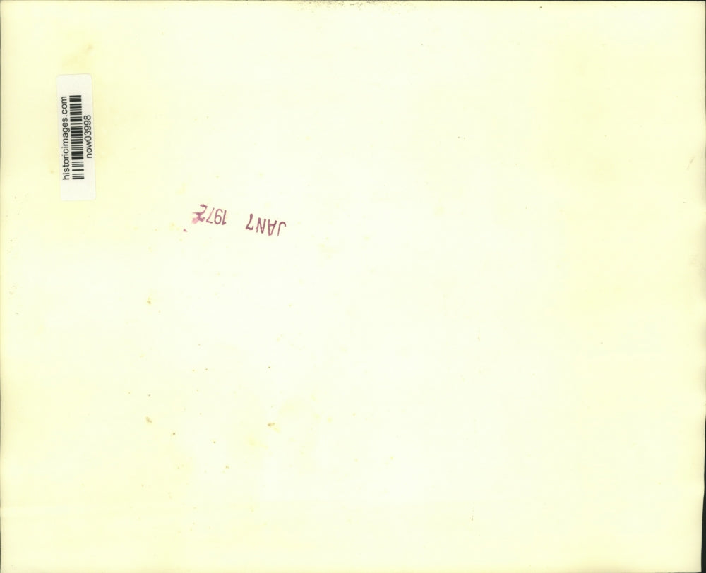 1972 Press Photo Dr. James Fletcher, NASA administrator, on podium in California