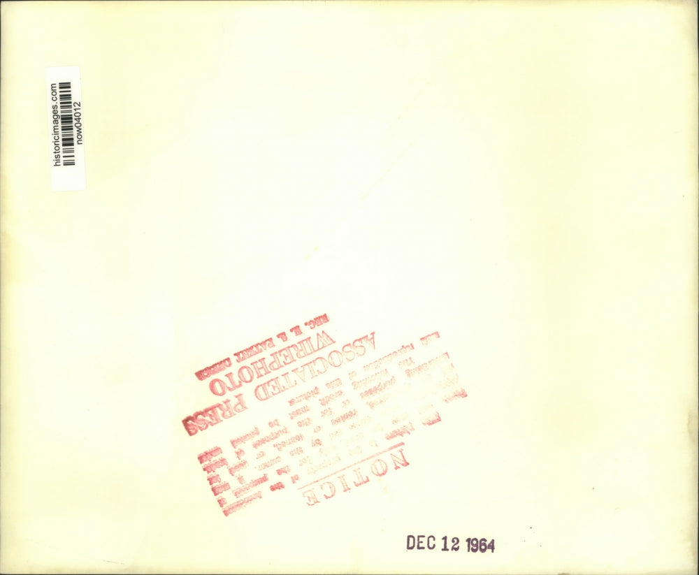 1964 Press Photo Senator Goldwater & Dean Burch leaving Waldorf Astoria Hotel