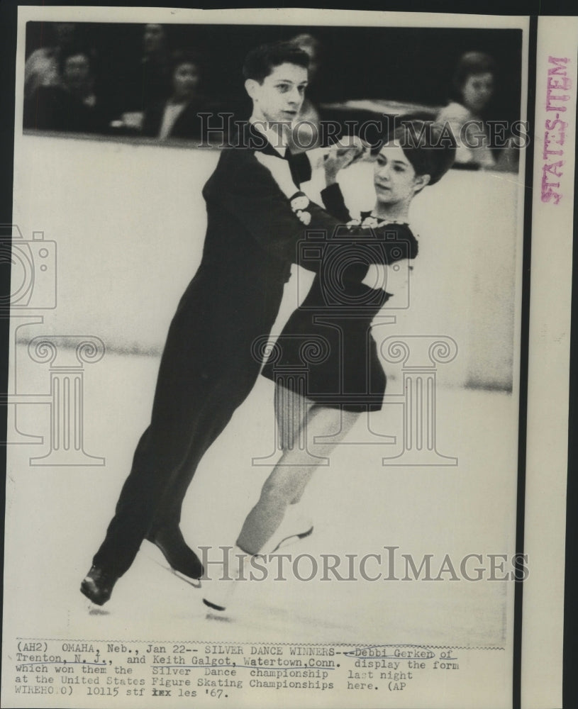 1967 Press Photo Silver dance winners, Debbi Gerken and Keith Galgot - now04822