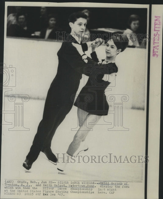 1967 Press Photo Silver dance winners, Debbi Gerken and Keith Galgot - now04822