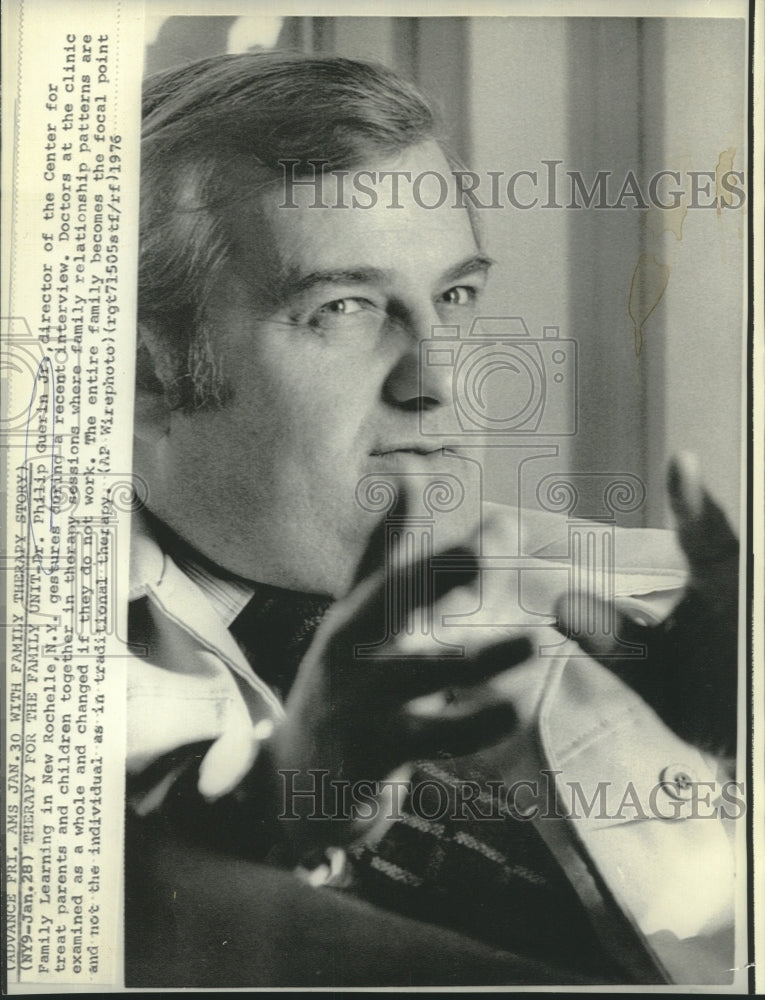 Load image into Gallery viewer, 1976 Press Photo Dr. Philip Guerin, Jr., Director, Center for Family Living
