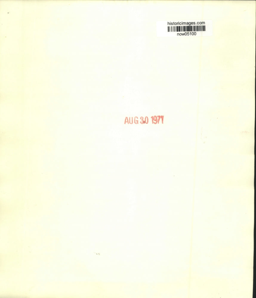 1971 Press Photo Maurice Gusman & Dr. Stanford view University's music hall plan