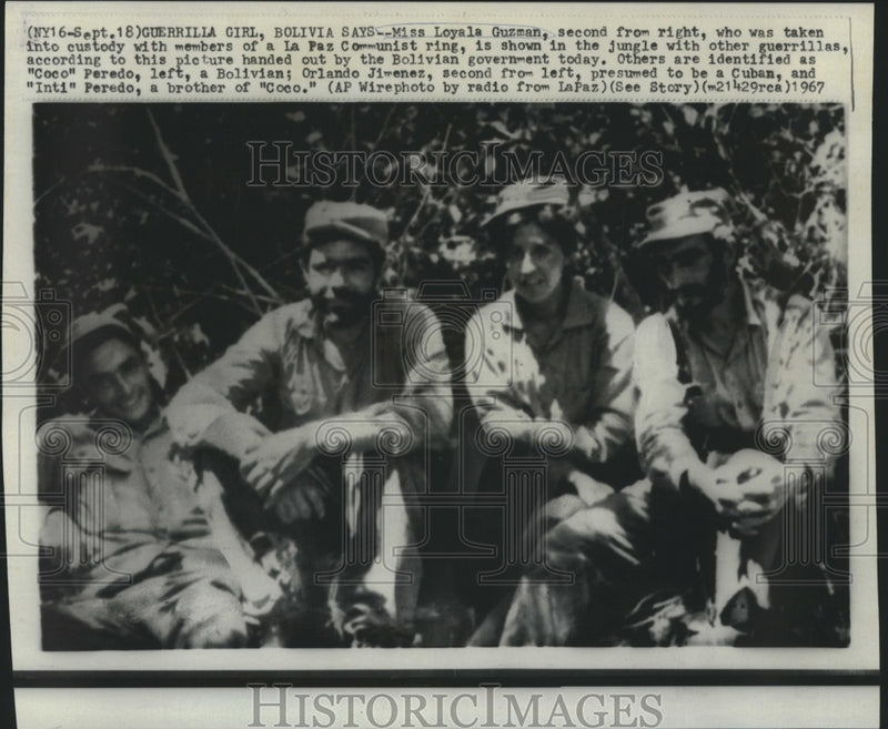 Load image into Gallery viewer, 1967 Press Photo Loyalo Guzman &amp; other members of La Paz Communist ring
