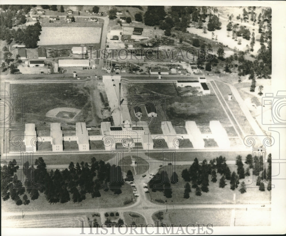 1963 Press Photo Aerial view of Georgia State Prison in Reidsvillle, Georgia