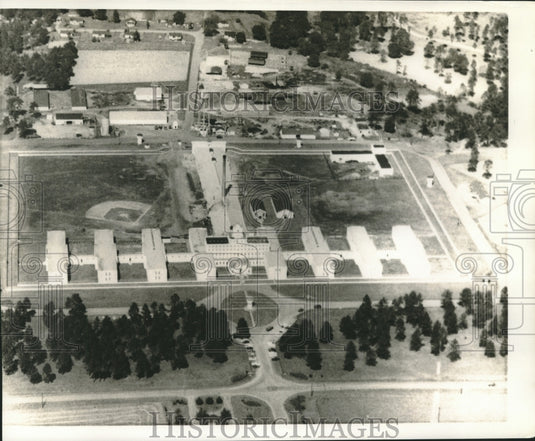 1963 Press Photo Aerial view of Georgia State Prison in Reidsvillle, Georgia