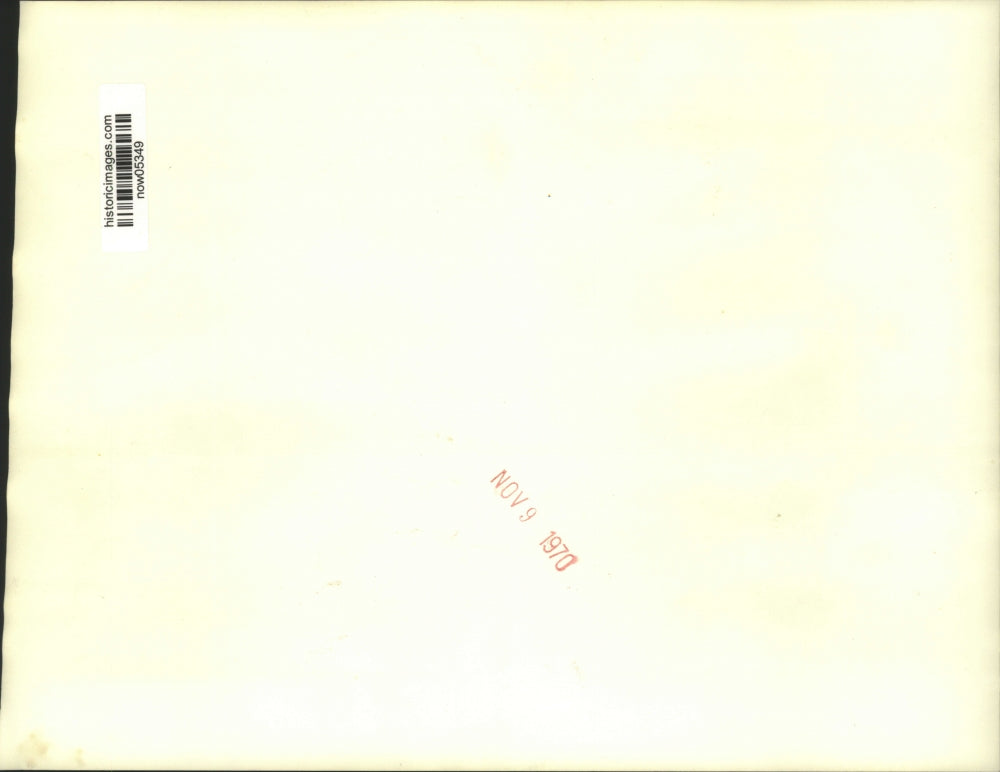 1970 Press Photo E. George,paralyzed by ricocheting bullet en route to Michigan