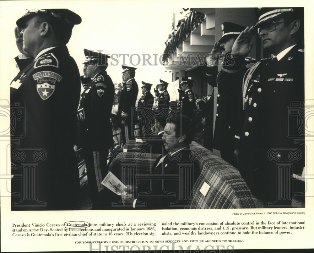 1968 Press Photo Vinicio Cerezo, Guatemala&#39;s civilian Chief of Staff - now05674