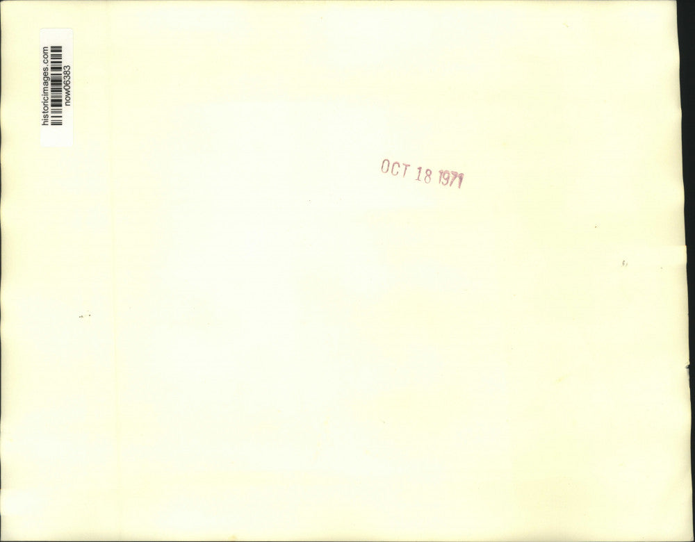 1971 Press Photo President Nixon & Evangelist Billy Graham wave to NC crowd