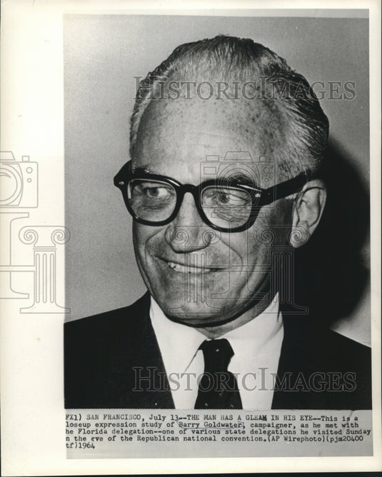 1964 Press Photo Senator Goldwater meets with Florida delegation - now06548
