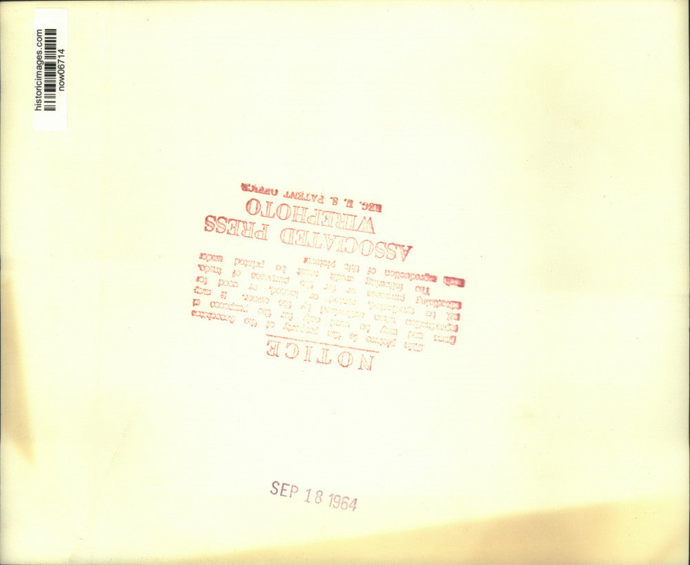 1964 Press Photo Senator Barry Goldwater speaks at Cramton Bowl in Alabama