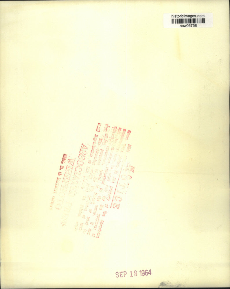 1964 Press Photo AP correspondent Eddy Gilmore mistaken for ex-King Farouk