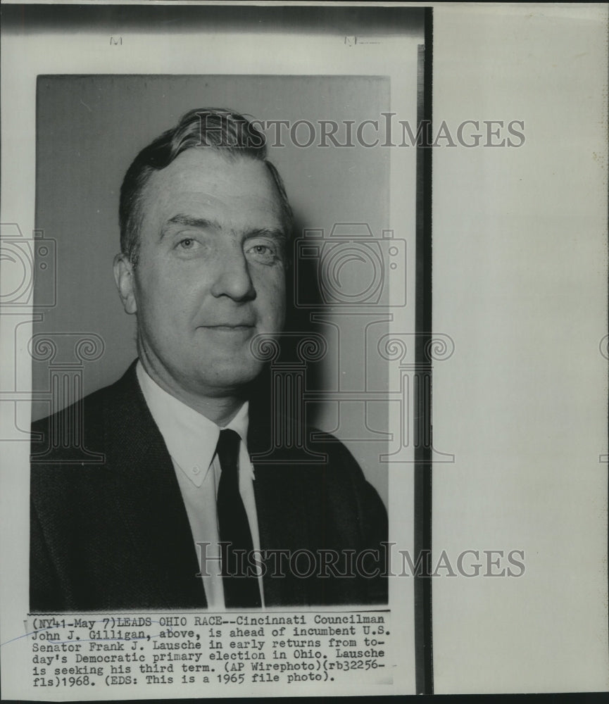 1965 Press Photo Ohio-John J. Gilligan, Cincinnati councilman - now06767