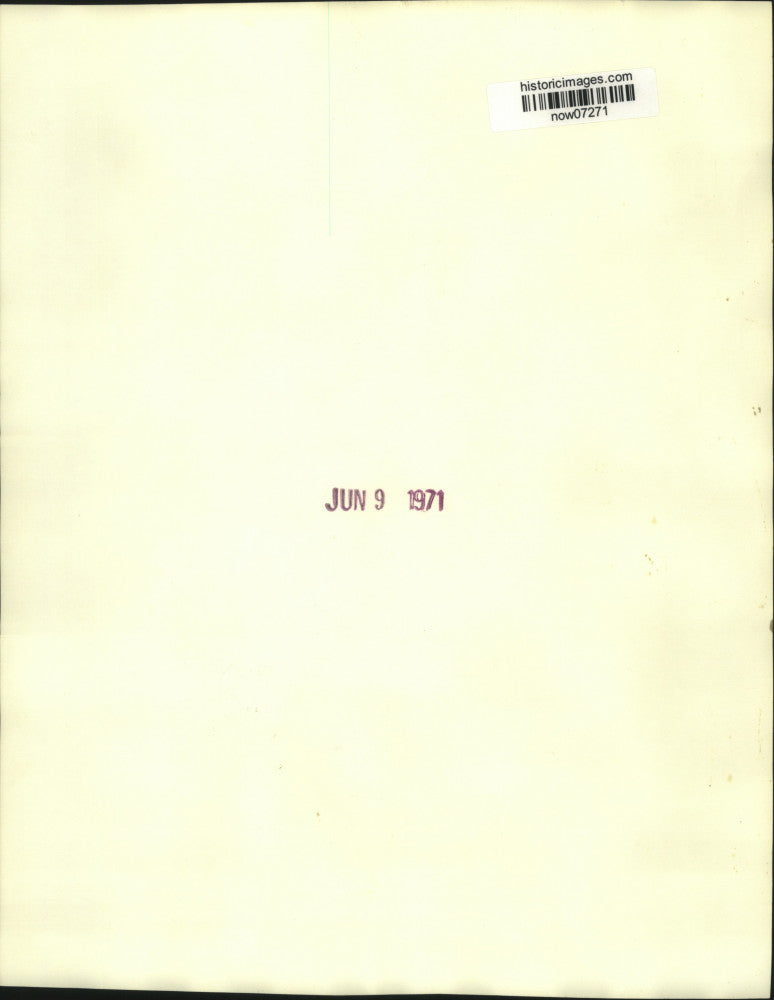 1971 Press Photo Clifford Harden's reaction to question at press conference.