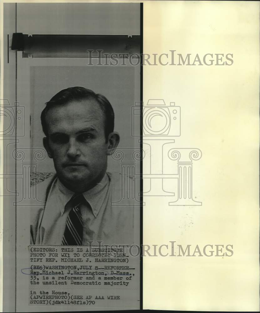 Press Photo Representative Michael Harrington of Massachusetts - now07320