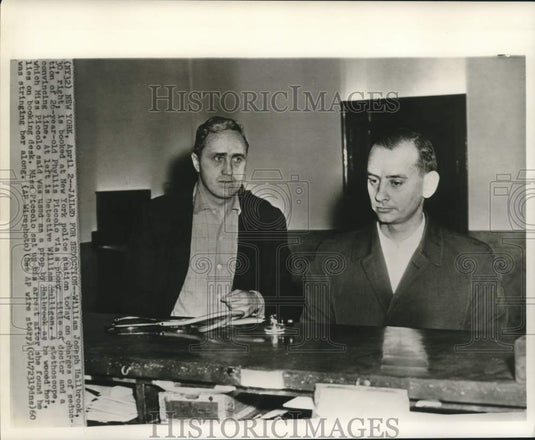1960 Press Photo William J. Hallbrook booked for seduction via phony title.