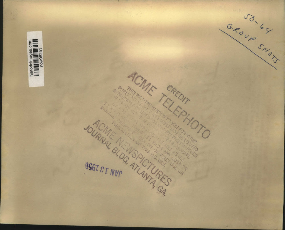 1950 Press Photo Party Senators William Fulbright & Guy Gillette in Washington.