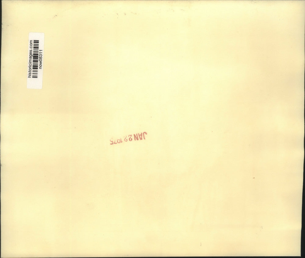 1975 Press Photo Richard Hatcher of IN & Lewis Cenker appear at press conference