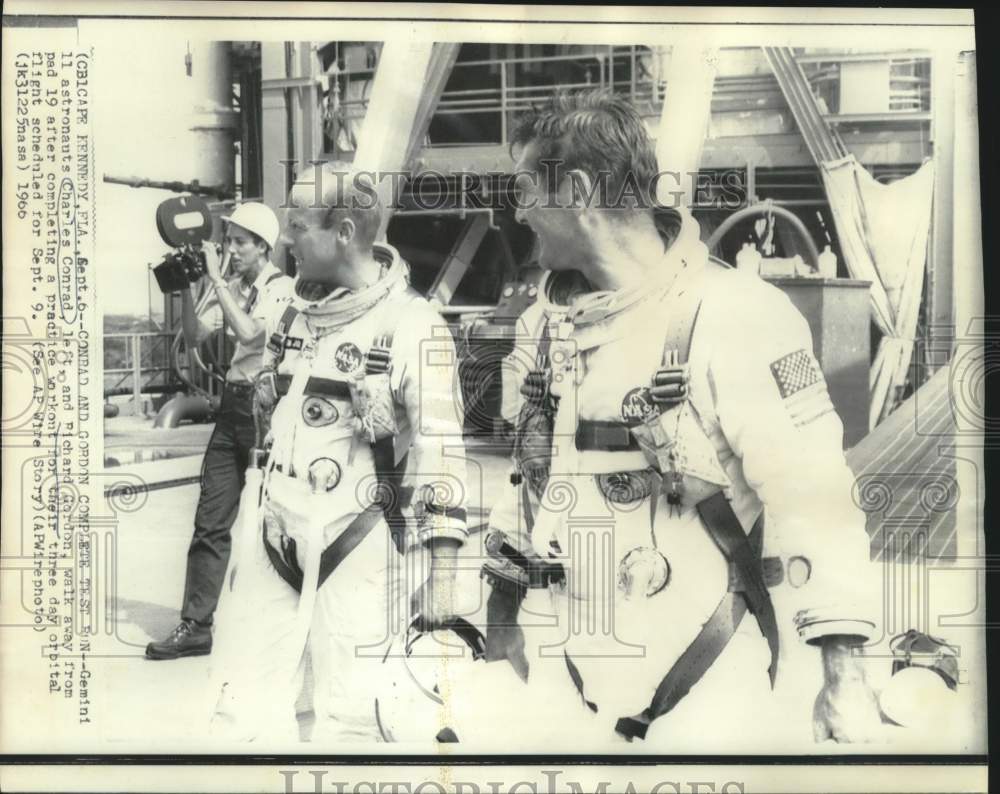 1966 Press Photo Gemini 11 astronauts Charles Conrad and Richard Gordon in FL