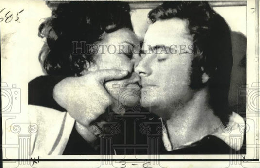 1970 Press Photo Released kidnap victim Sergio Gadolla & mother, Rosa, reunited